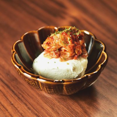 クリームチーズのチャンジャのせs